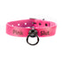 SiaLinda: YOU Ziege pink mit Ring, Personalisiertes Halsband DEIN NAME oder WORT, individuell erstellt. Feinstes Ziegen Premium Leder - SiaLinda.com